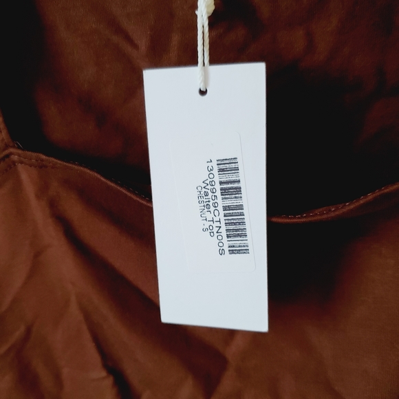 [ NWT ] Reformation Walter Long Sleeve Top Chestnut Brown Size Small - Picture 3 of 5